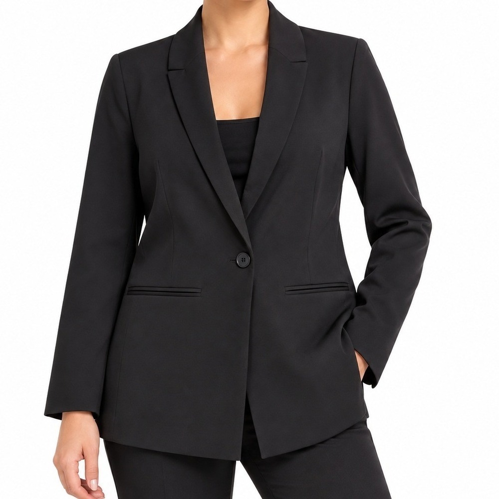 Old Navy Blazer Women XL Black Single Button Professional Office Career Jacket